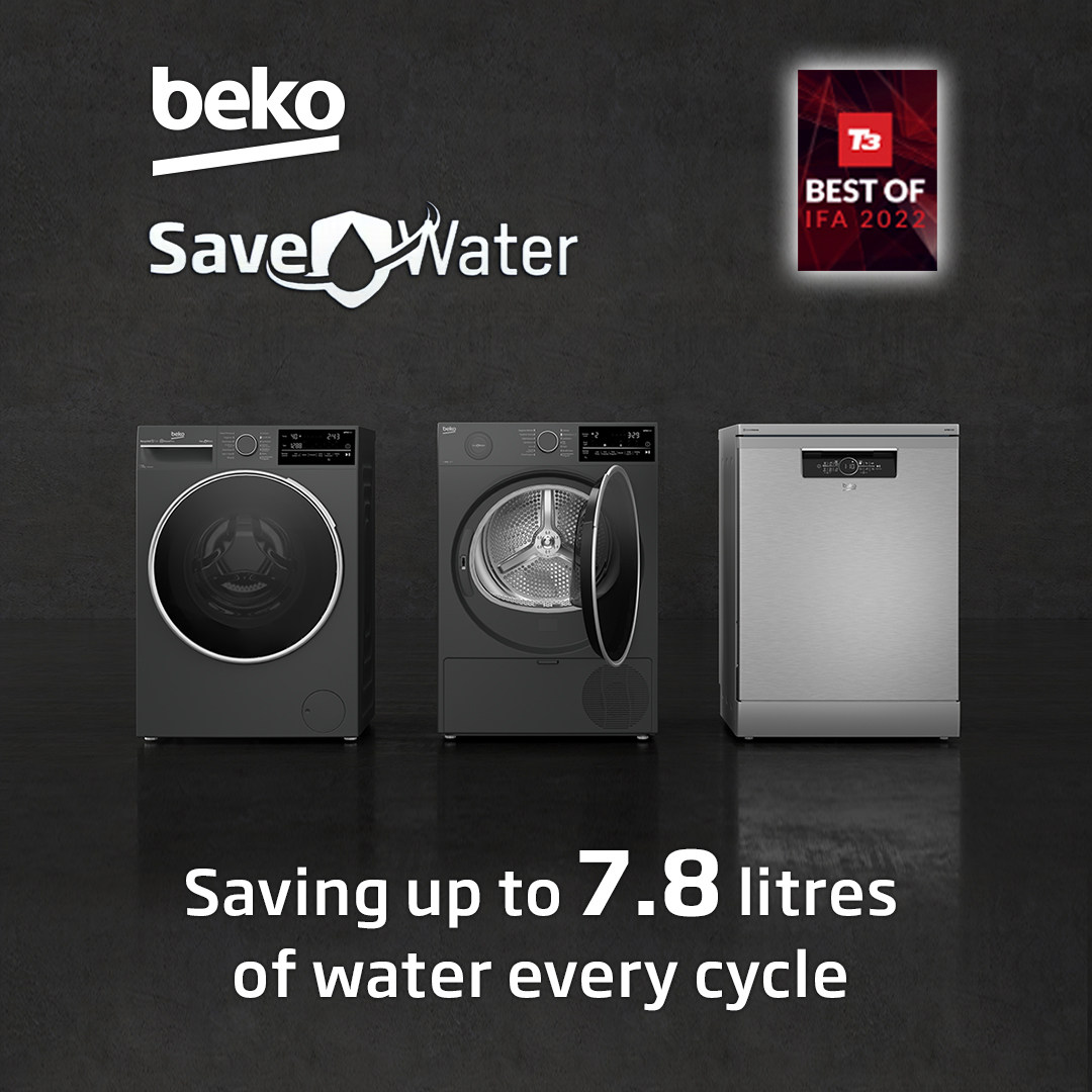 Économisez de l'eau à chaque cycle avec la technologie SaveWater de Beko !